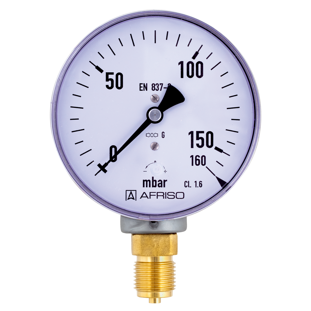 6063-T, 6100-T, 6160-T Kapselfjærmanometer